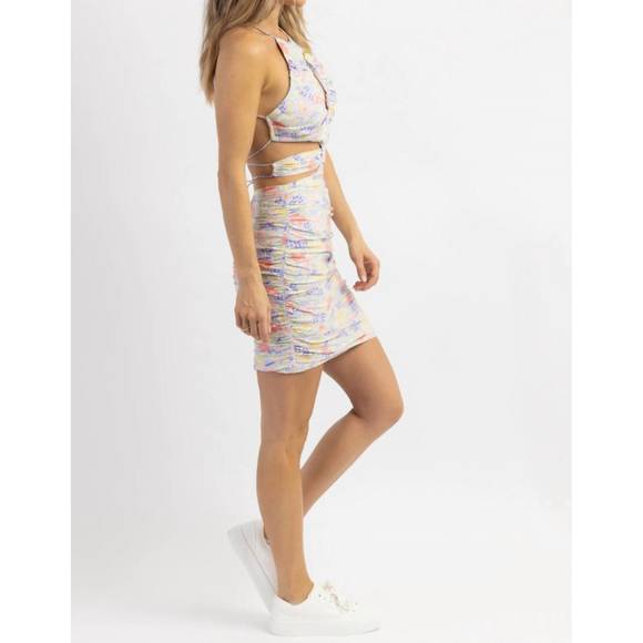 NEW ONE AND ONLY COLLECTIVE haze keyhole mini dress in lavender - Picture 4 of 6